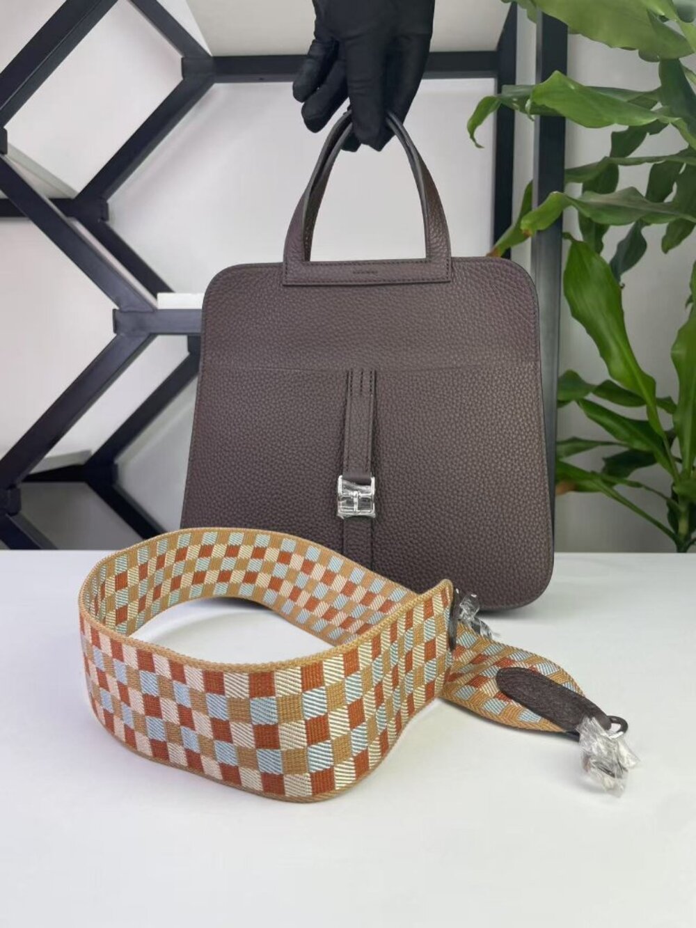 🛍️ Elegant Genuine Leather Evening Bag - Sophisticated Top Handle Handbag 🛍️